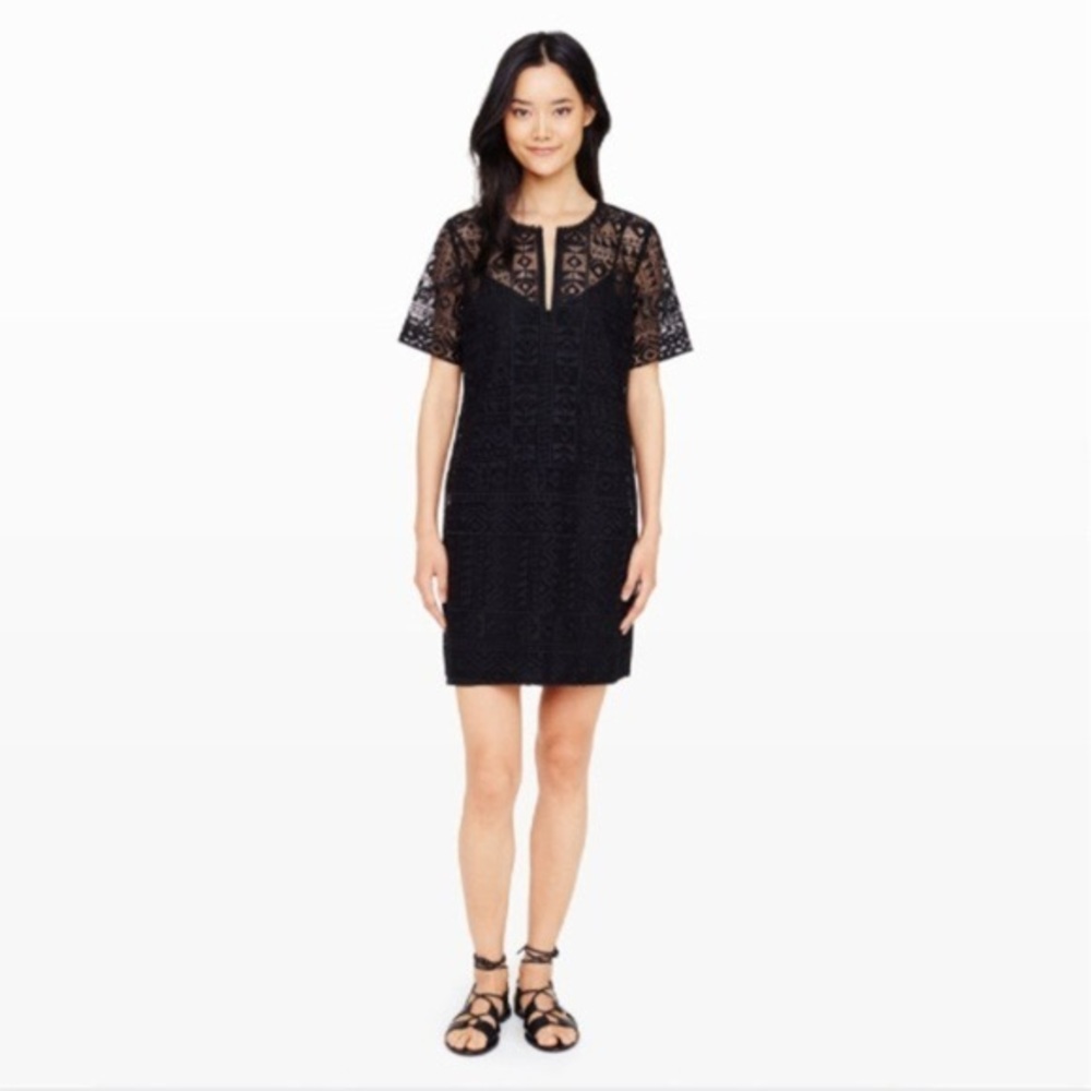 Women's Black Periella Lace Dress